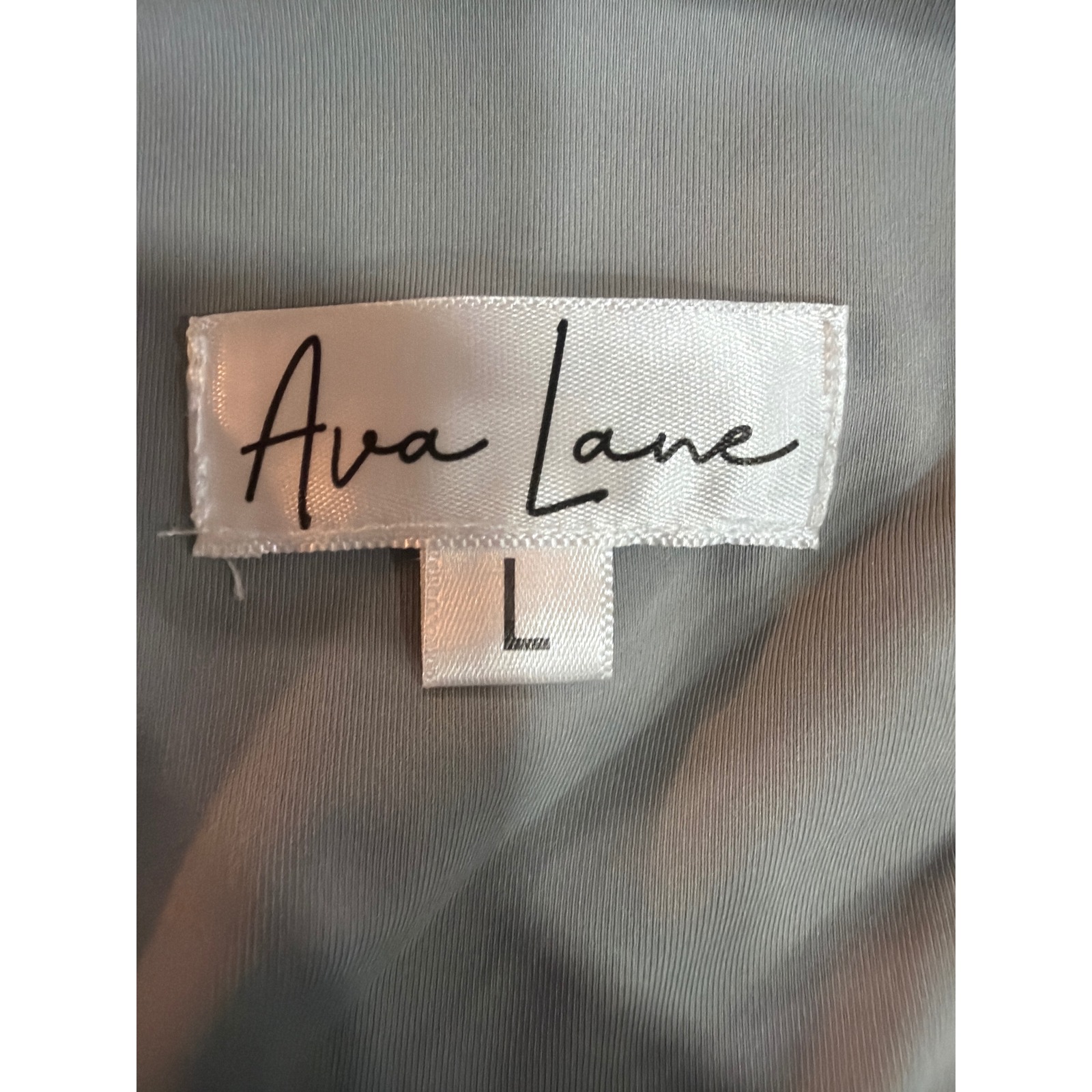Nwt Ava Lane Womens Large Light Gray Racerback Tank Top Built-In Shelf Bra — image 7 of 8